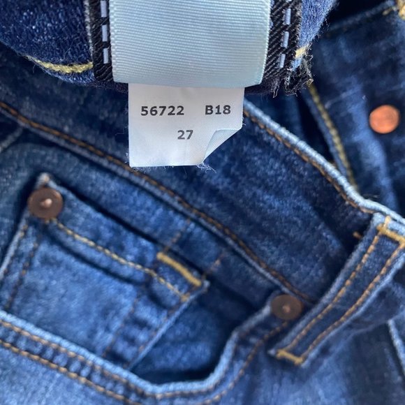7 For All Mankind, dark wash Josefina Skinny Boyfriend jeans, size 4/27 - Picture 8 of 12